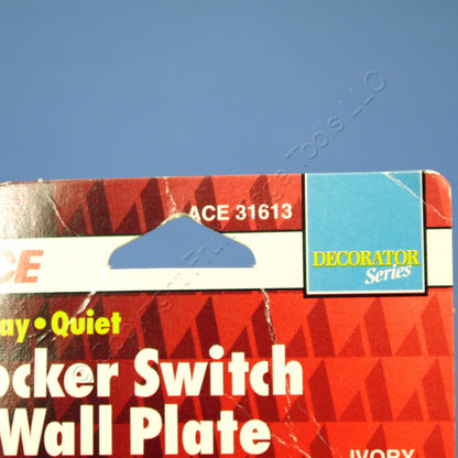 Ace 31613 Ivory Residential 3-Way Decorator Rocker On/Off Wall Light Switch 15A