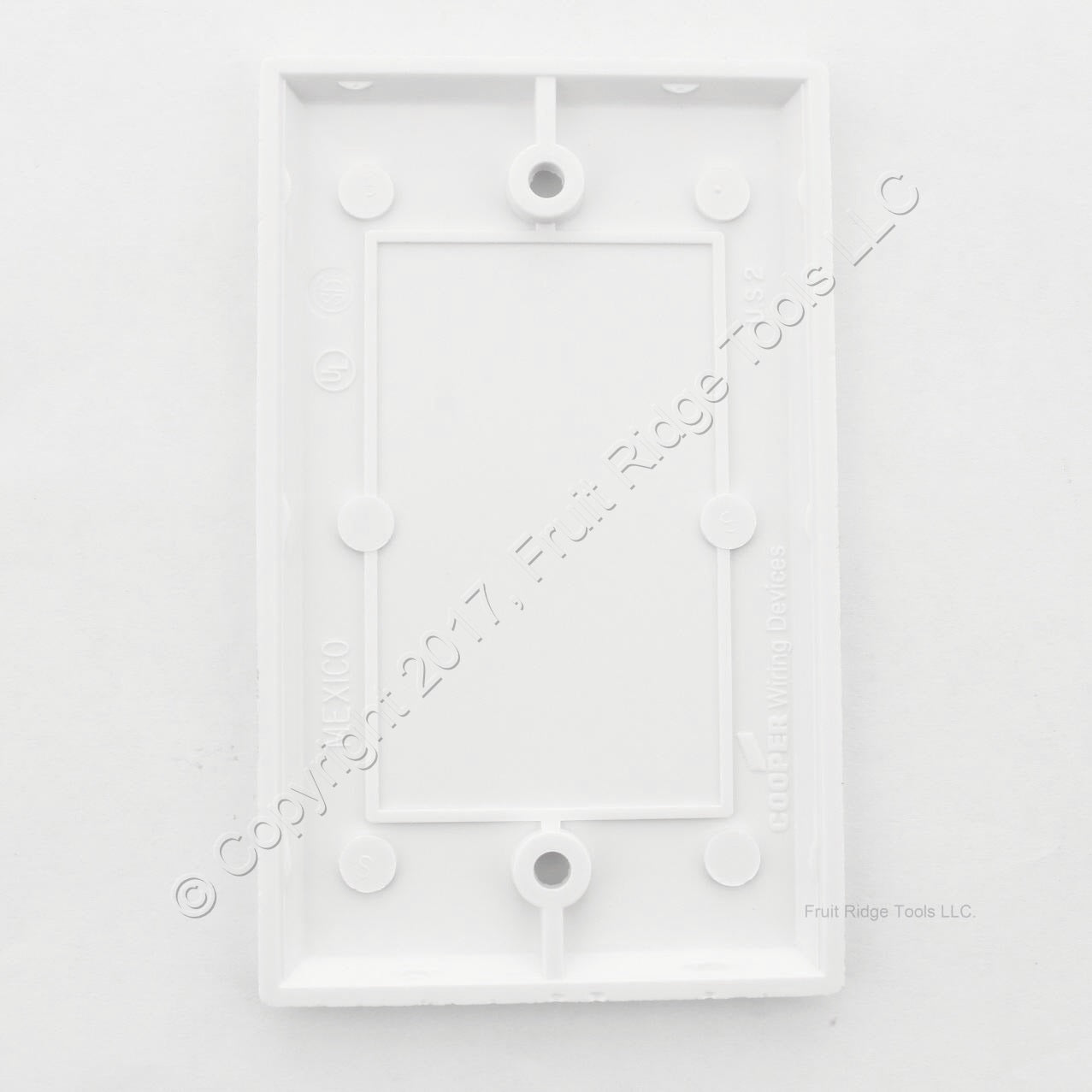 ACE 32472 White 1-Gang Blank Plastic Standard Wallplate Cover Plate Box Mount