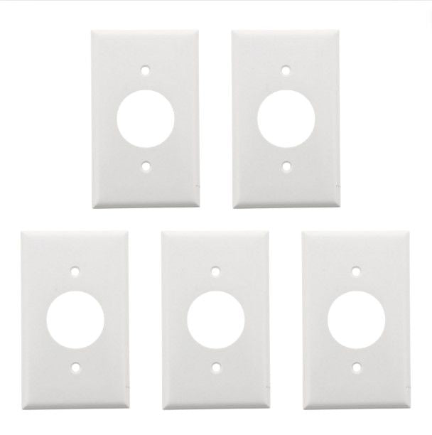 ACE 32476 White 1-Gang Outlet 1.406" Receptacle Single Standard Thermoset Covers