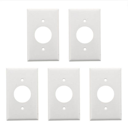 ACE 32476 White 1-Gang Outlet 1.406" Receptacle Single Standard Thermoset Covers