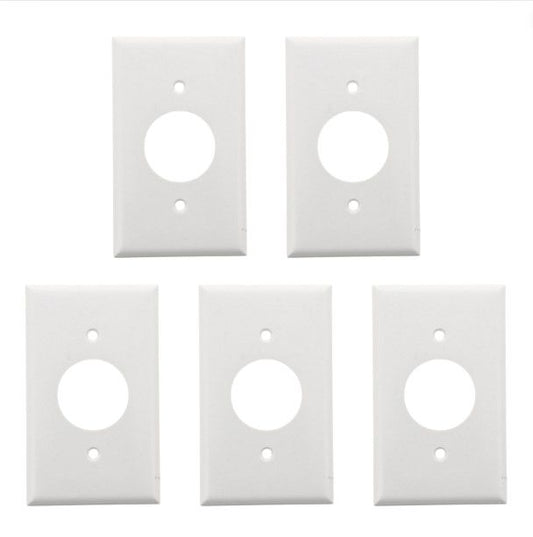ACE 32476 White 1-Gang Outlet 1.406" Receptacle Single Standard Thermoset Covers