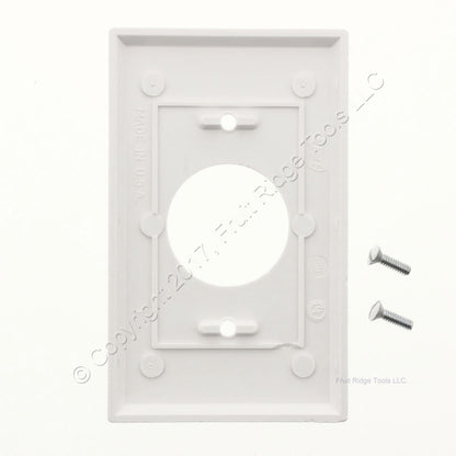 ACE 32476 White 1-Gang Outlet 1.406" Receptacle Single Standard Thermoset Covers