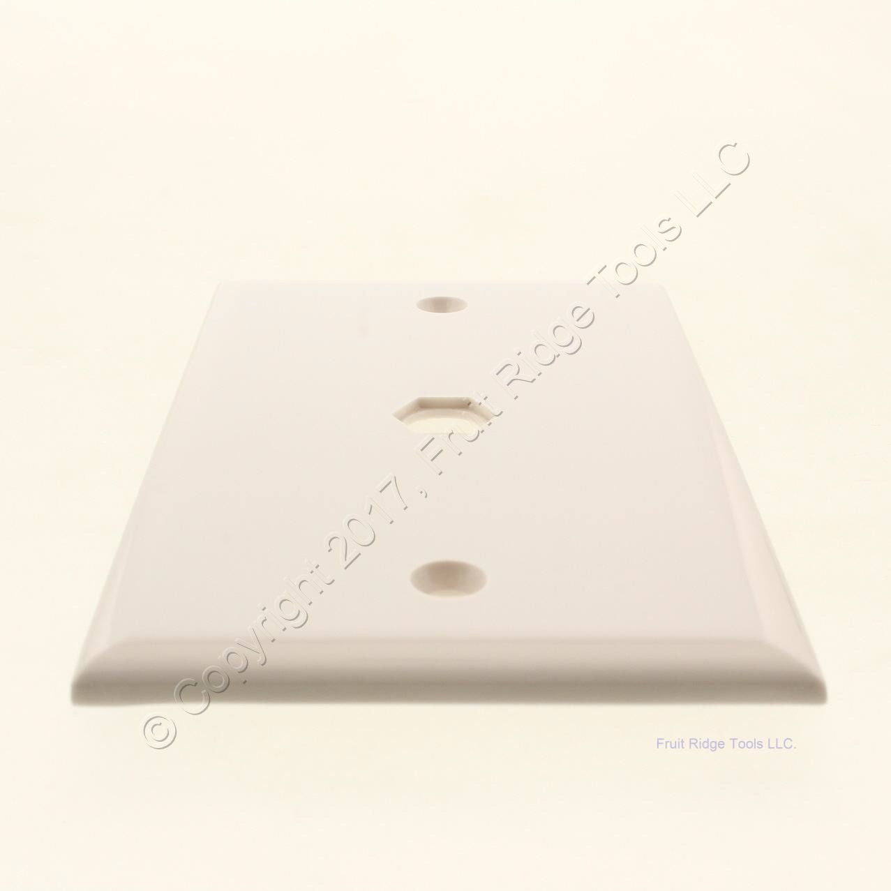 ACE 34627 White 1-Gang Phone .406" Plastic Standard Wallplate Cover Box Mount