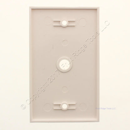 ACE 34627 White 1-Gang Phone .406" Plastic Standard Wallplate Cover Box Mount