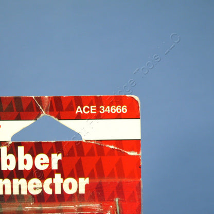 Ace Residential Grade Straight Blade Rubber Connector Nema 1-15R 15A 125V 34666