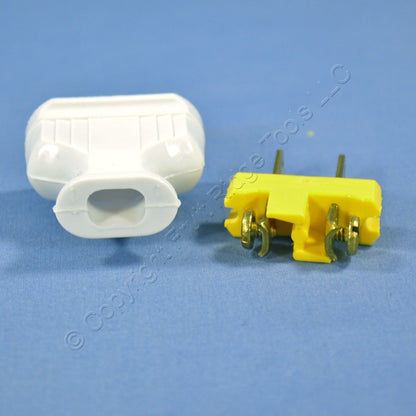 Ace Residential White EZ Grip Flat Handle Plug Nema 1-15P 1-15 15A 125V 34669-W