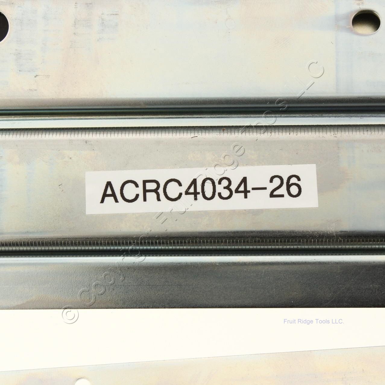 Pair Accuride Zinc Finish 26" Left And Right Full Extension Heavy Duty Slide