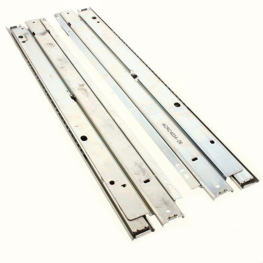 Pair Accuride Zinc Finish 26" Left And Right Full Extension Heavy Duty Slide