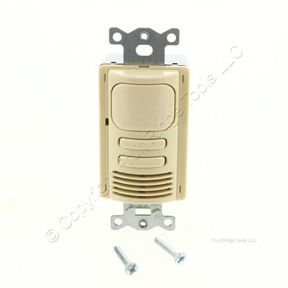 Hubbell AD2000I2 Ivory Occupancy Sensor Switch Adaptive PIR/US 2Circuit 120/277V