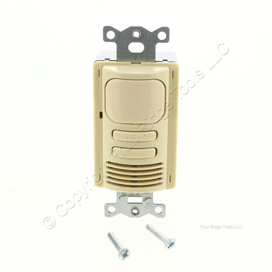 Hubbell AD2000I2 Ivory Occupancy Sensor Switch Adaptive PIR/US 2Circuit 120/277V