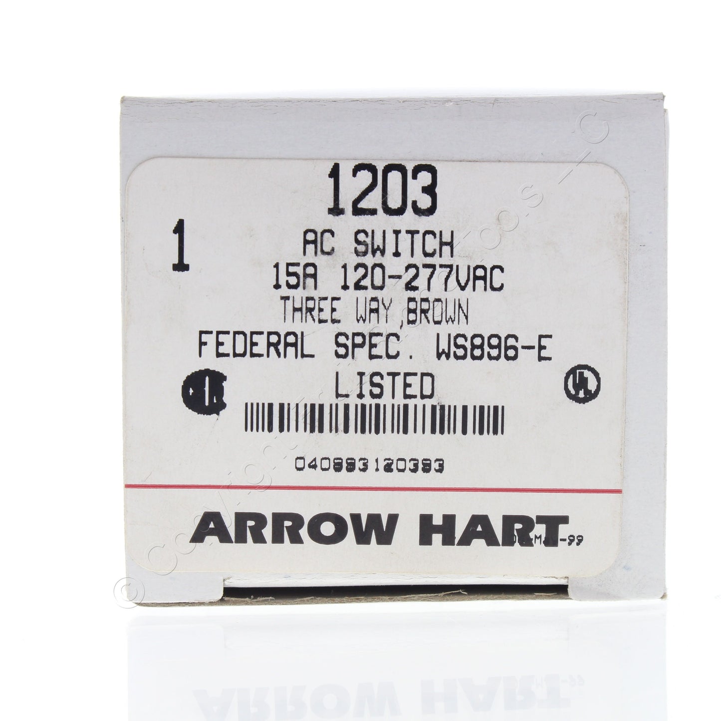 Arrow Hart 1203 Brown Industrial 3-Way Toggle Wall Light Switch 15A 120/277V
