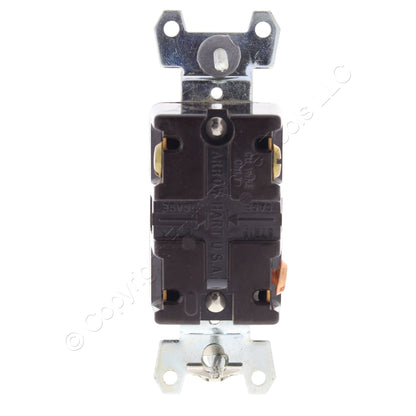 Arrow Hart 1203 Brown Industrial 3-Way Toggle Light Switch 15A Non-Grounding