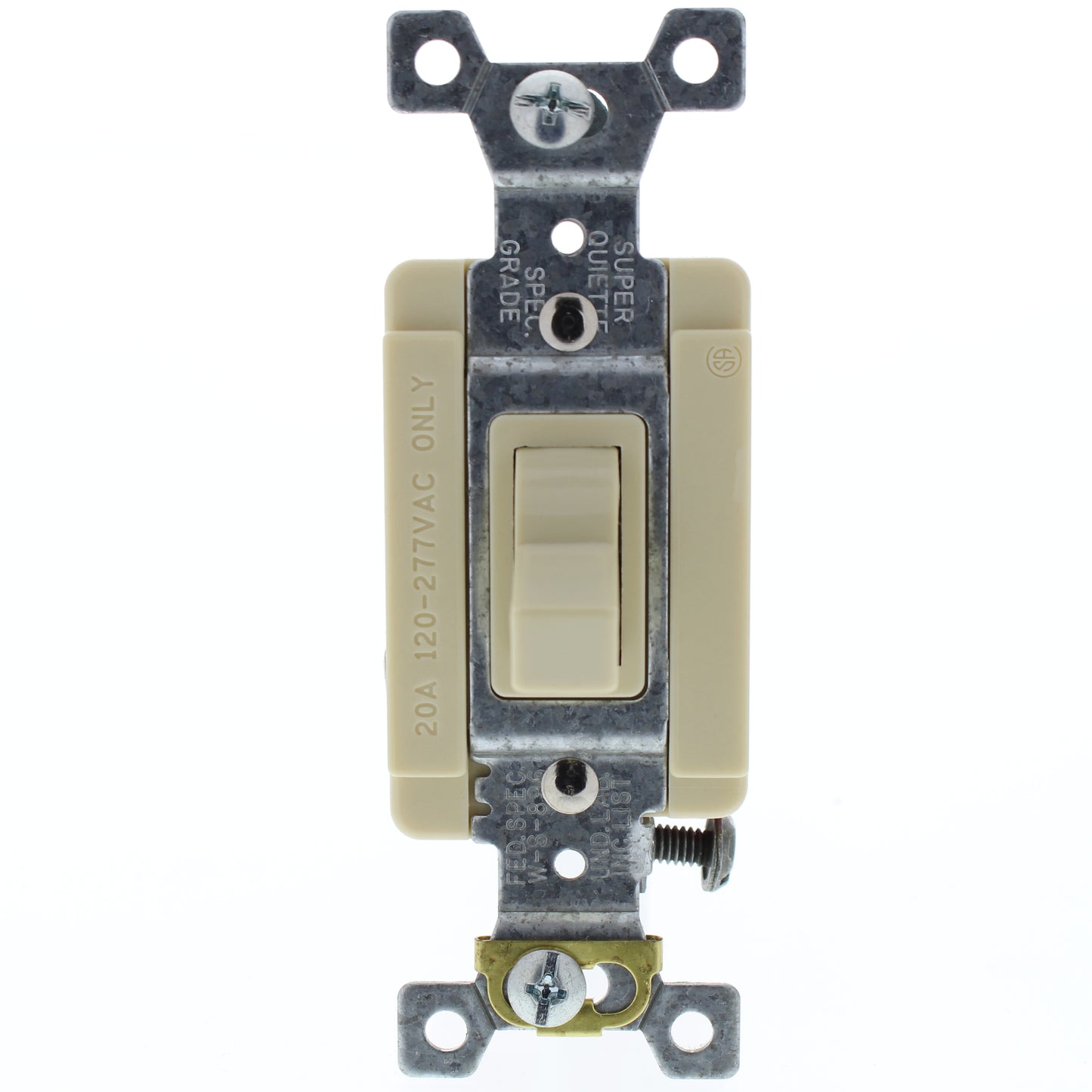 Arrow Hart 1223I Ivory 3-Way Toggle Wall Light Switch Industrial Grade 20A