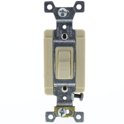 Arrow Hart 1223I Ivory 3-Way Toggle Wall Light Switch Industrial Grade 20A