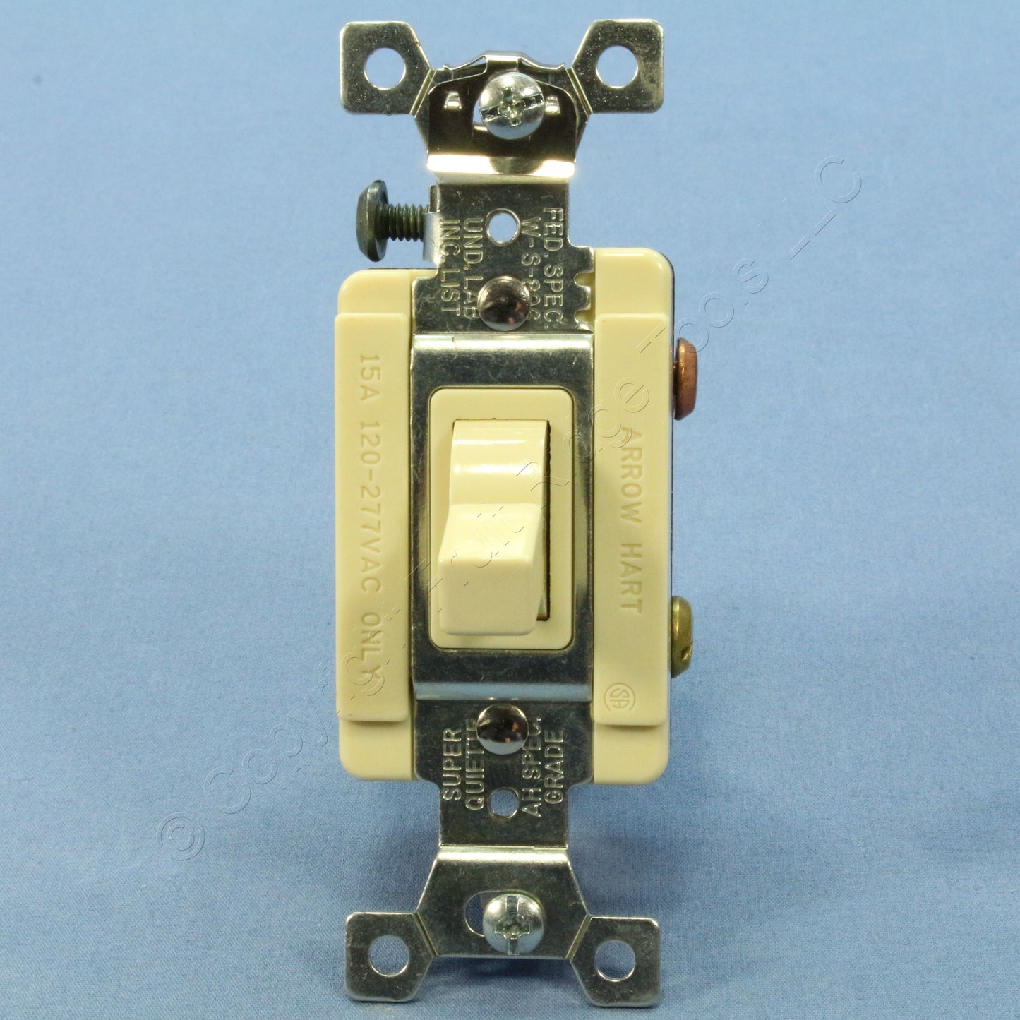 Arrow Hart 1893I Ivory Spec Grade 3-Way Toggle Wall Light Switch Control 15A