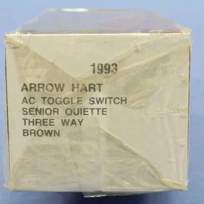 Arrow Hart 1993 Brown Spec Grade 3-Way Toggle Wall Light Switch Control 20A