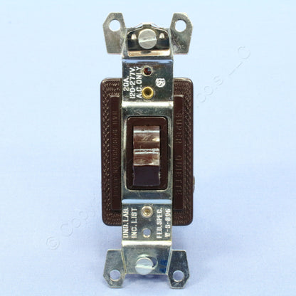 Arrow Hart 1993 Brown Spec Grade 3-Way Toggle Wall Light Switch Control 20A