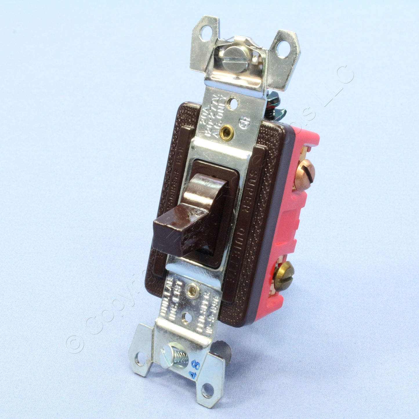Arrow Hart 1993 Brown Spec Grade 3-Way Toggle Wall Light Switch Control 20A
