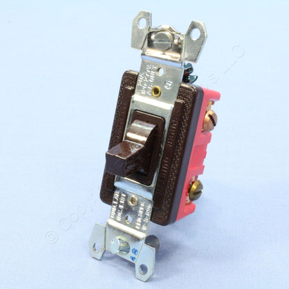 Arrow Hart 1993 Brown Spec Grade 3-Way Toggle Wall Light Switch Control 20A