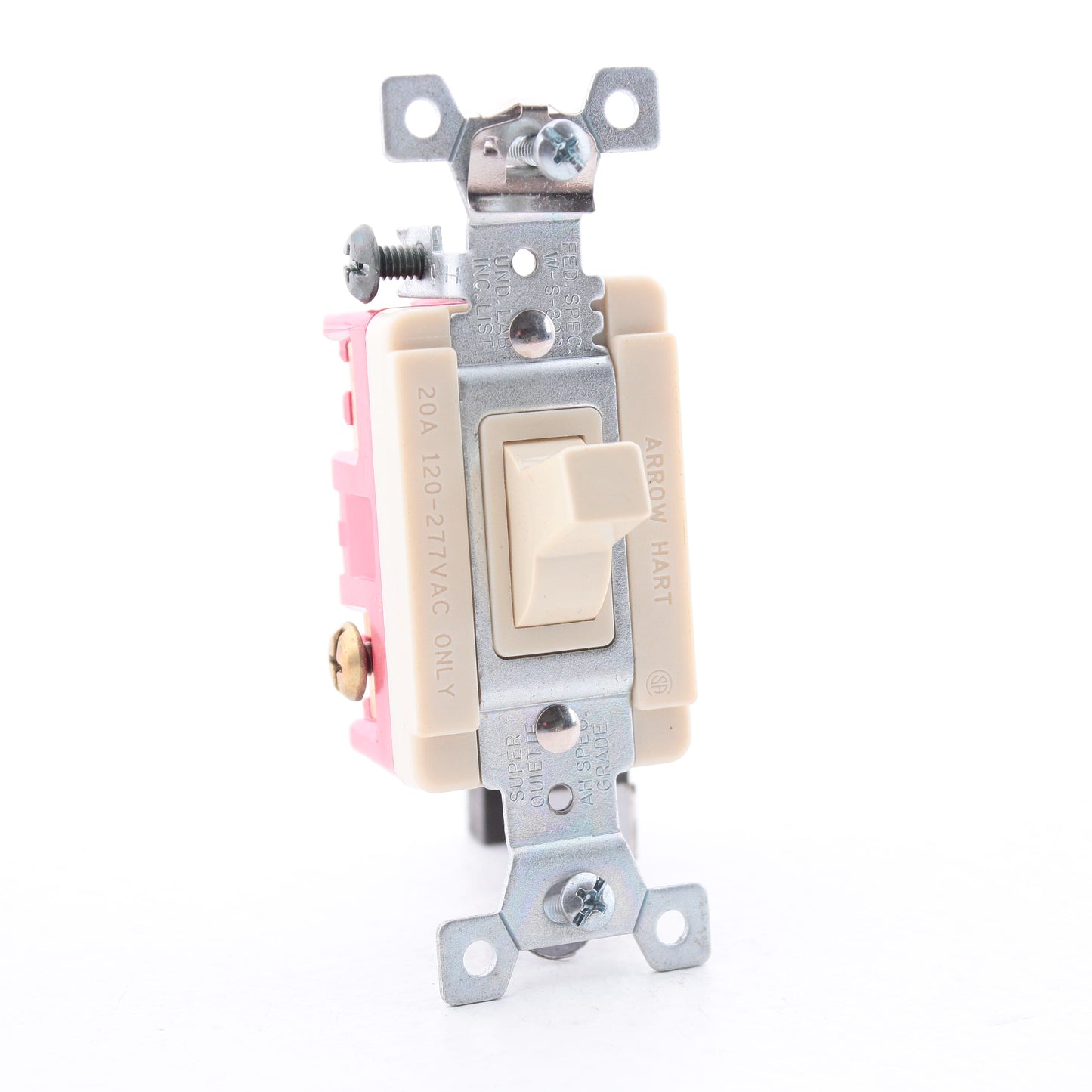 Arrow Hart 1993I Ivory 3-Way 20A Toggle Wall Light Switch Control Spec Grade