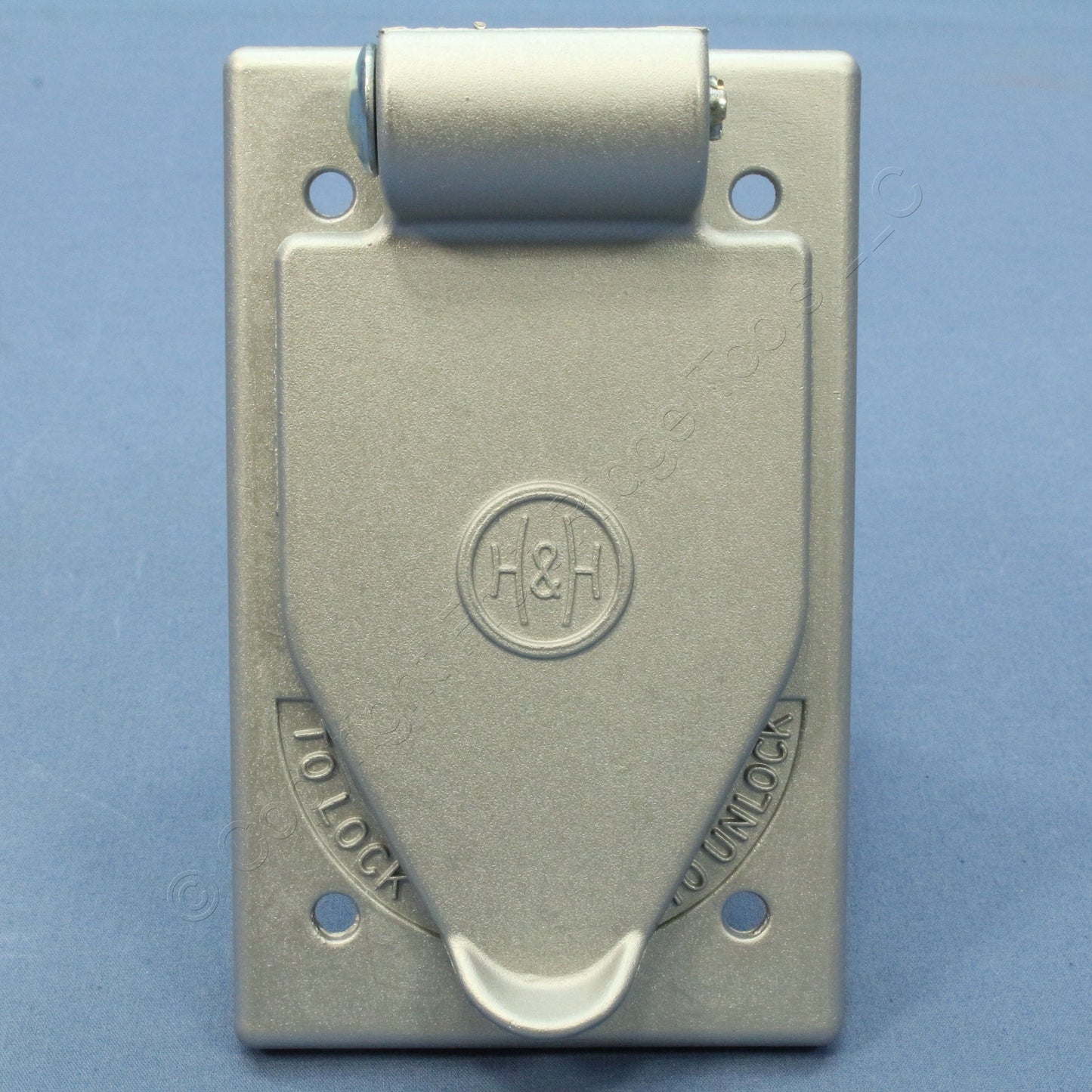 Arrow Hart 20416 Gray Die Cast Aluminum Lift Lid Wet Location Receptacle Cover