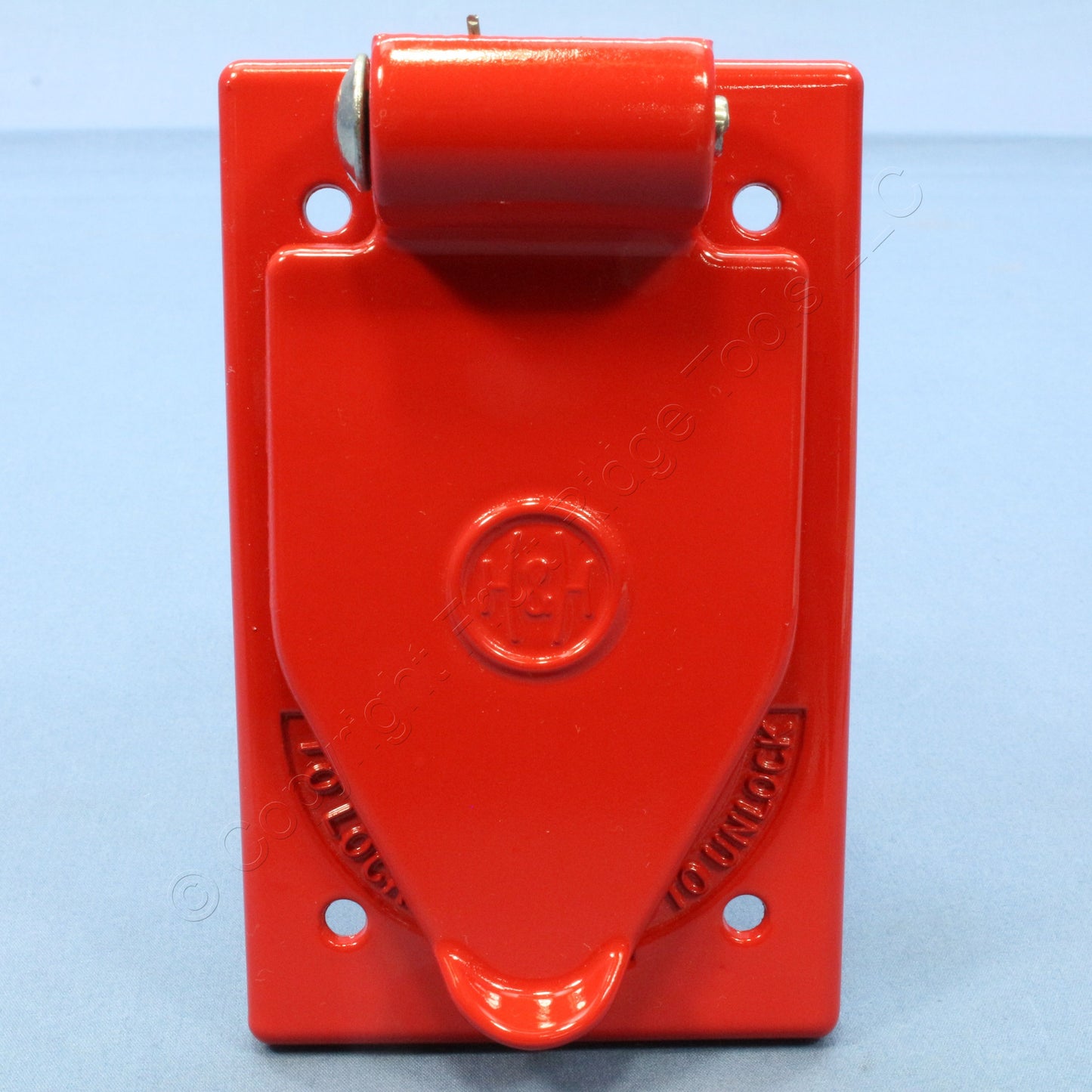 Arrow Hart 20446 Red Aluminum Lift Lid Cover w/ Gasket for 30A Power-Lock Outlet