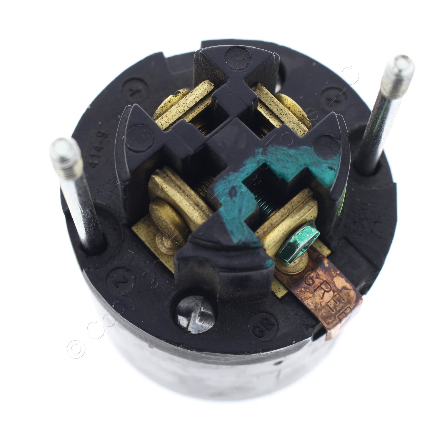 Arrow Hart 21434 Silver Armored Power-Lock Connector 30A/600VAC 20A/250VDC 3P4W