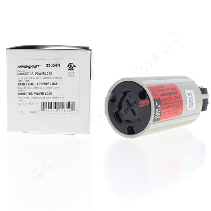 Arrow Hart Nylon Hospital Use Connector Powerlock 2P3W Non-Nema 20A 125V 23054