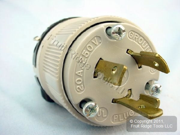 Arrow Hart L6-20 Locking Plug Turn Lock NEMA L6-20P 20A 250V 6212