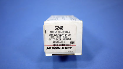 Arrow Hart Twist Turn Lock Outlet Power Receptacle 20A 125/250V Nema L10-20 6240