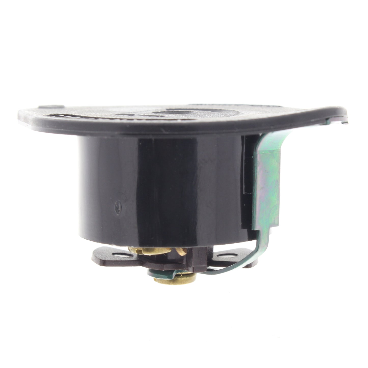 ArrowHart 7596N Black ML2-R Midget Locking Flanged Outlet Plug 15A 125/250V 2P3W