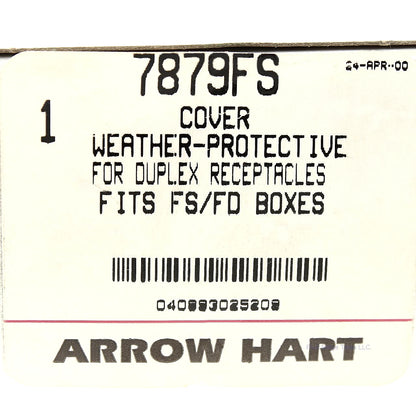 Arrow Hart Aluminum Gray Flip Lid Raised Self Closing Outlet Box Covers 7879FS