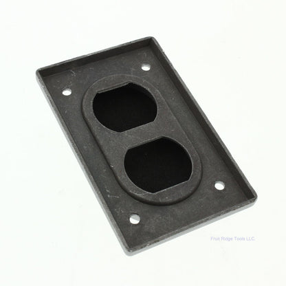 Arrow Hart Aluminum Gray Flip Lid Raised Self Closing Outlet Box Covers 7879FS