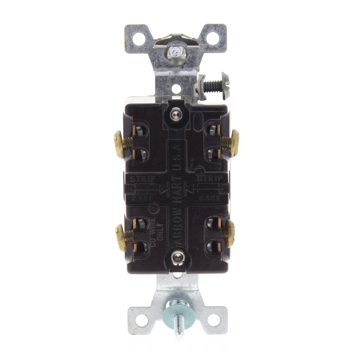 Cooper AH1202I Ivory Industrial Double Pole Toggle Light Switch 15A 120/277V