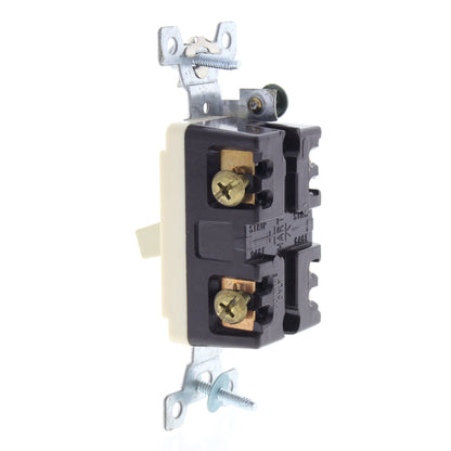 Cooper AH1202I Ivory Industrial Double Pole Toggle Light Switch 15A 120/277V