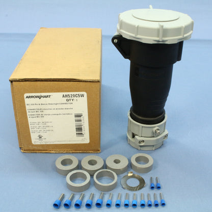Arrow Hart IEC 309 Pin & Sleeve 20A 347/600V 3�Y Watertight Connector AH520C5W
