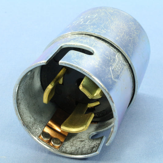 Armored Hartlock Plug Twist Turn 50A 250V Grounding California Arrow Hart CS8265