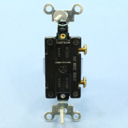 Arrow Hart CSGS115I Ivory 15A 120-277V 1-Pole Space Saver On/Off Toggle Switch