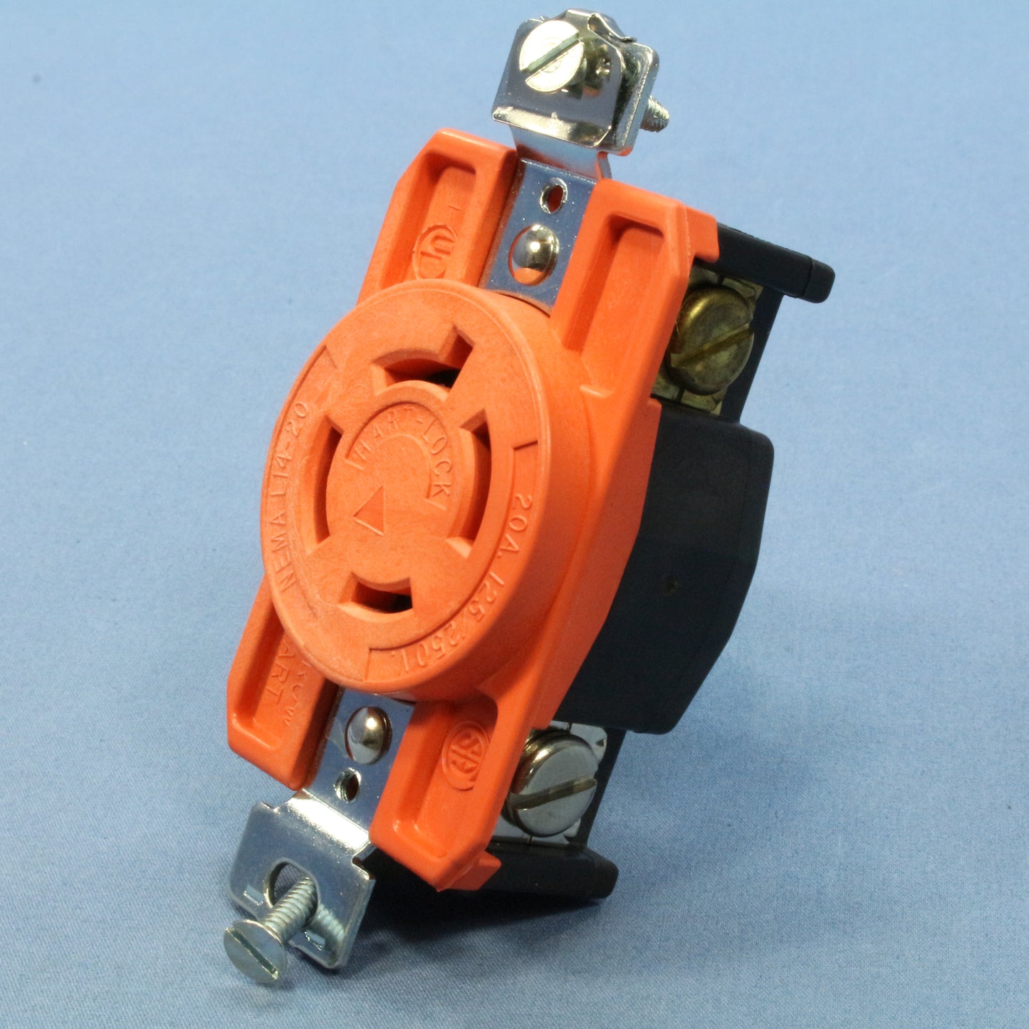 Arrow Hart Isolated Ground Orange Turn Locking Receptacle Nema 14-20R 20A IG6400