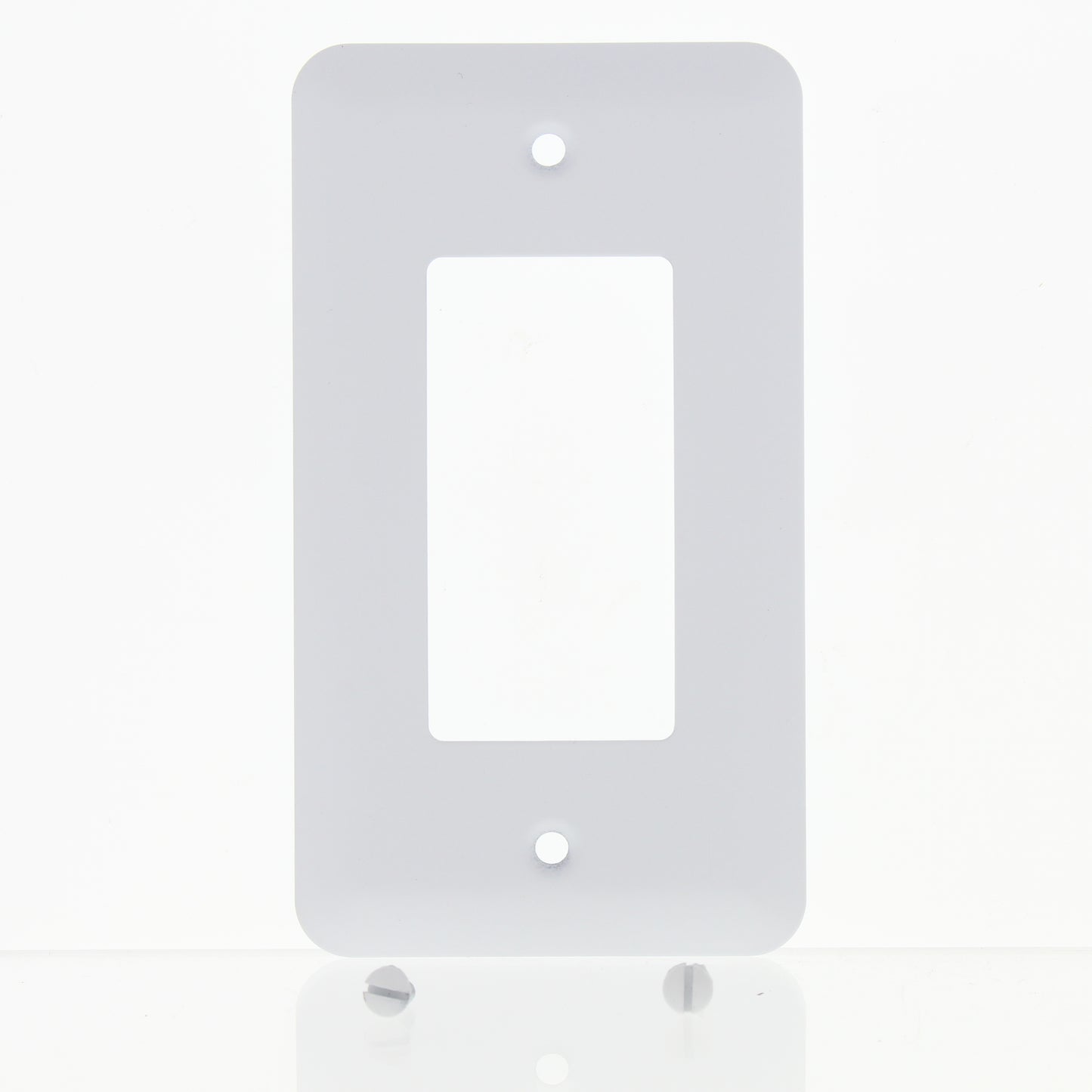 Amerelle 935RW Rounded White Powder Coated Steel Rocker Switch Cover Wallplate