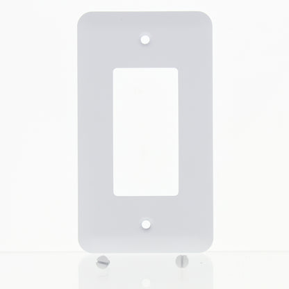 Amerelle 935RW Rounded White Powder Coated Steel Rocker Switch Cover Wallplate