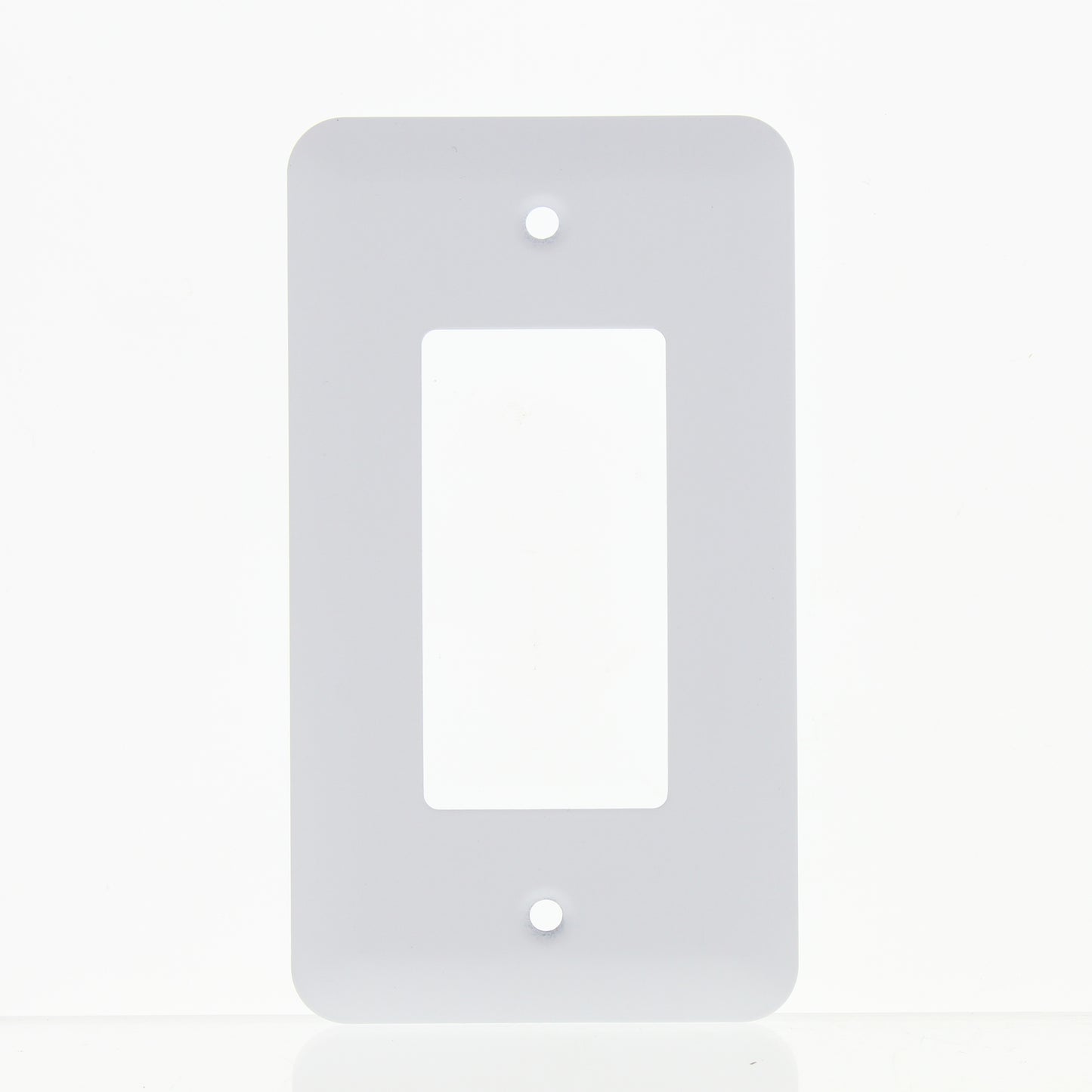 Amerelle 935RW Rounded White Powder Coated Steel Rocker Switch Cover Wallplate