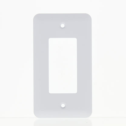 Amerelle 935RW Rounded White Powder Coated Steel Rocker Switch Cover Wallplate
