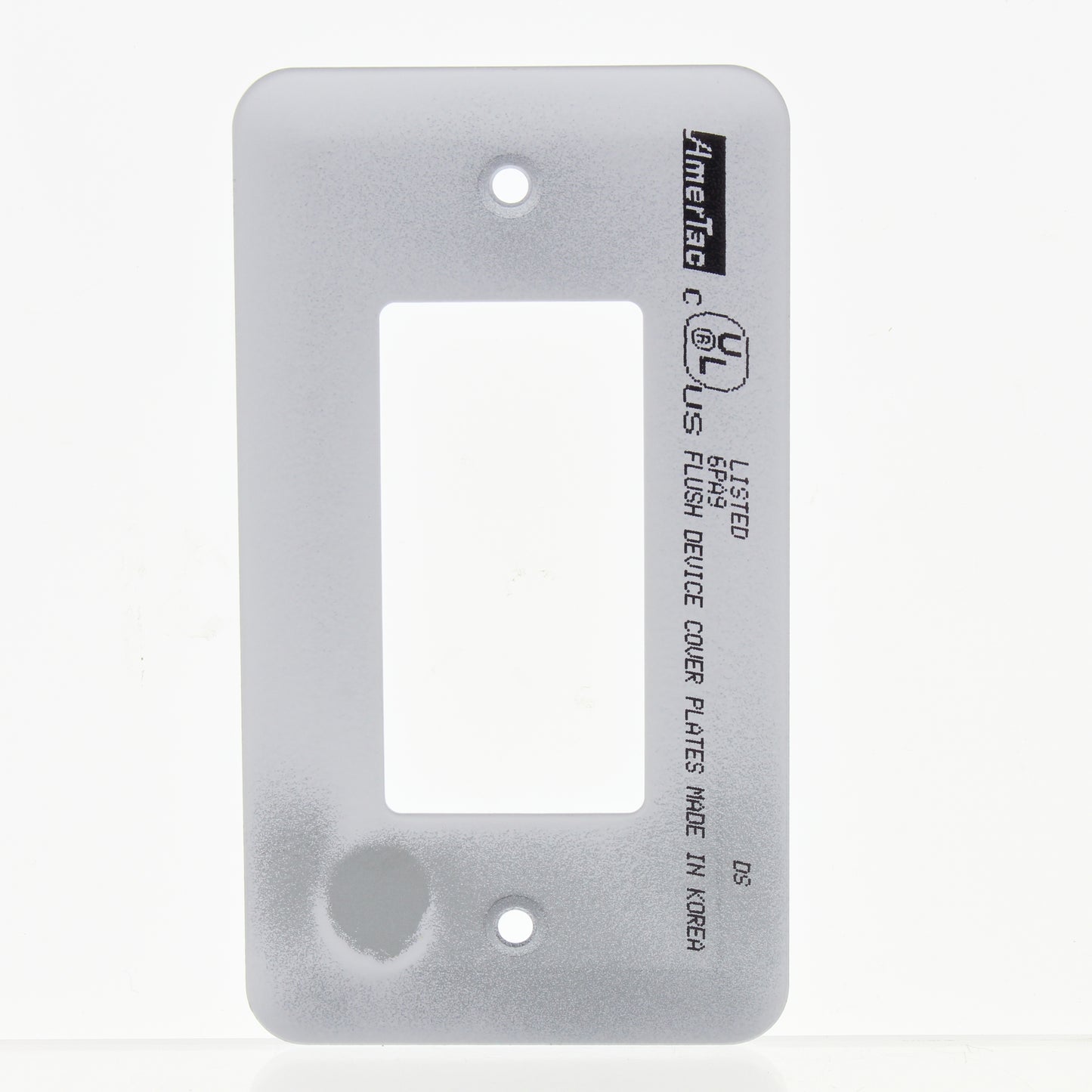 Amerelle 935RW Rounded White Powder Coated Steel Rocker Switch Cover Wallplate