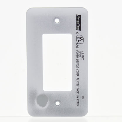 Amerelle 935RW Rounded White Powder Coated Steel Rocker Switch Cover Wallplate