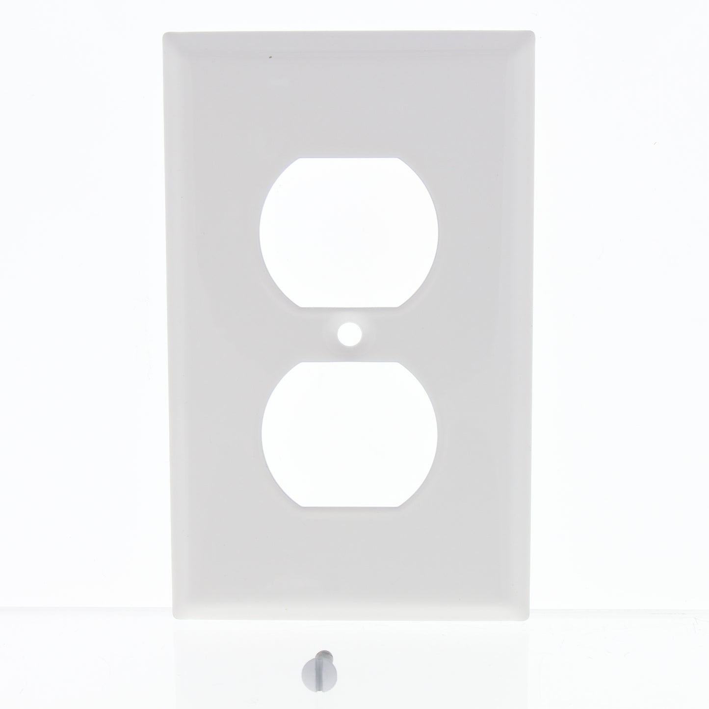 6-Pack Amerelle Smooth White Steel 1-Gang Duplex Cover Standard Size Wallplates