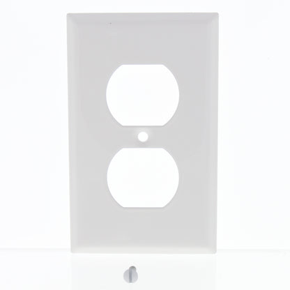 6-Pack Amerelle Smooth White Steel 1-Gang Duplex Cover Standard Size Wallplates