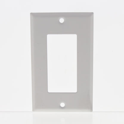 6 Amerelle Smooth White Steel 1-Gang Rocker Switch Cover Wallplates