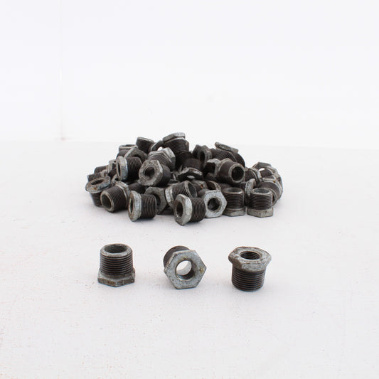 American XG-H09 3/4" MNPT x 1/4" FNPT Steel Pipe Fitting Galvanized Hex Bushing