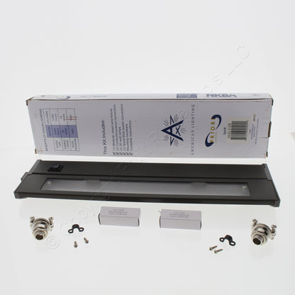 American Lighting PRIORI XENON 14" Black Under Cabinet Fixture 043X-2-DB